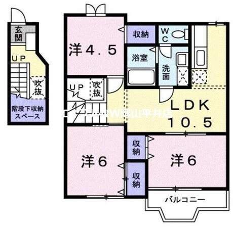 ＲＡＩＮＢＯＷ　輝の物件間取画像